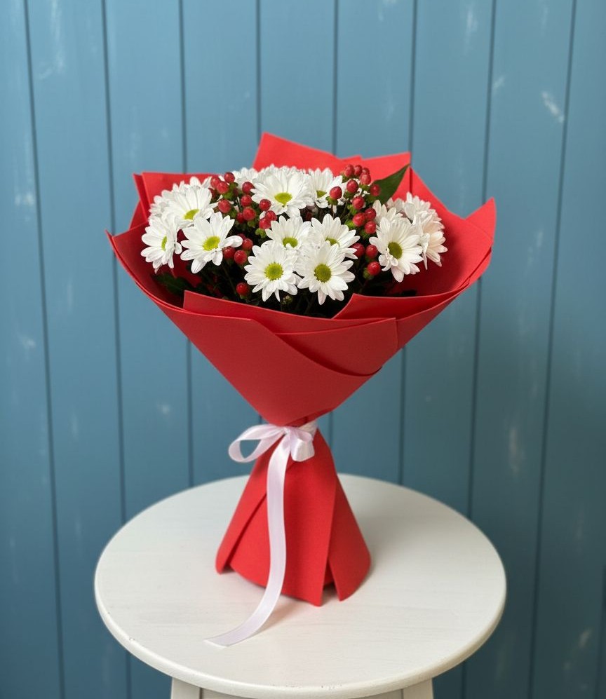 Букет цветов из: Хризантемы в Данки