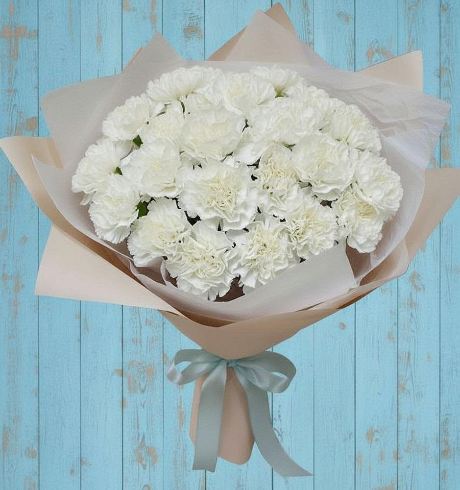 Букет цветов из: Гвоздики в Данки