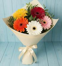 Букет цветов из:  Герберы в Данки