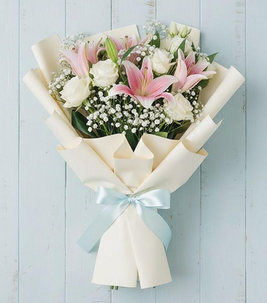 Букет цветов из: Лилии в Данки
