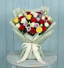 Букет цветов из:  Розы в Данки