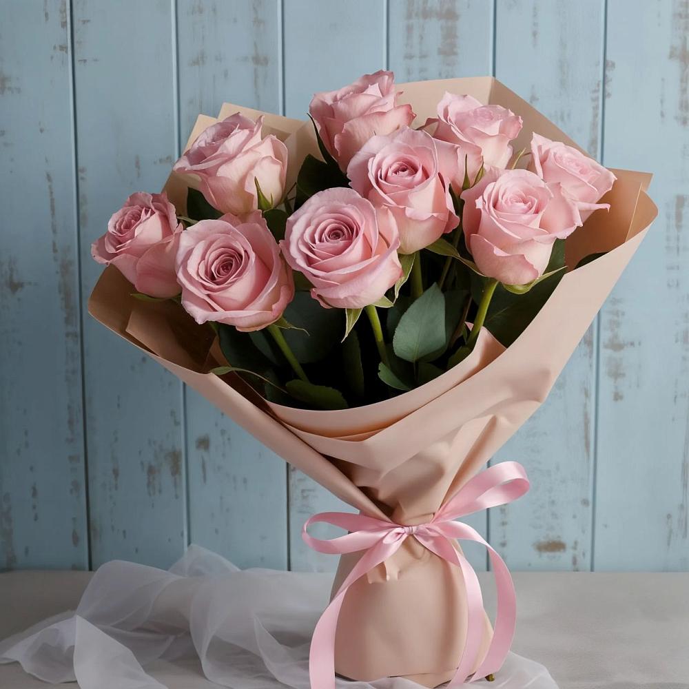 Букет цветов из: Розы в Данки