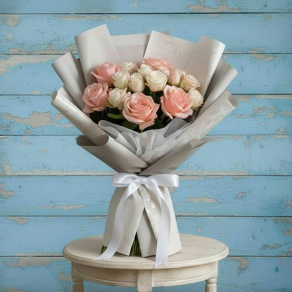 Букет цветов из: Розы в Данки