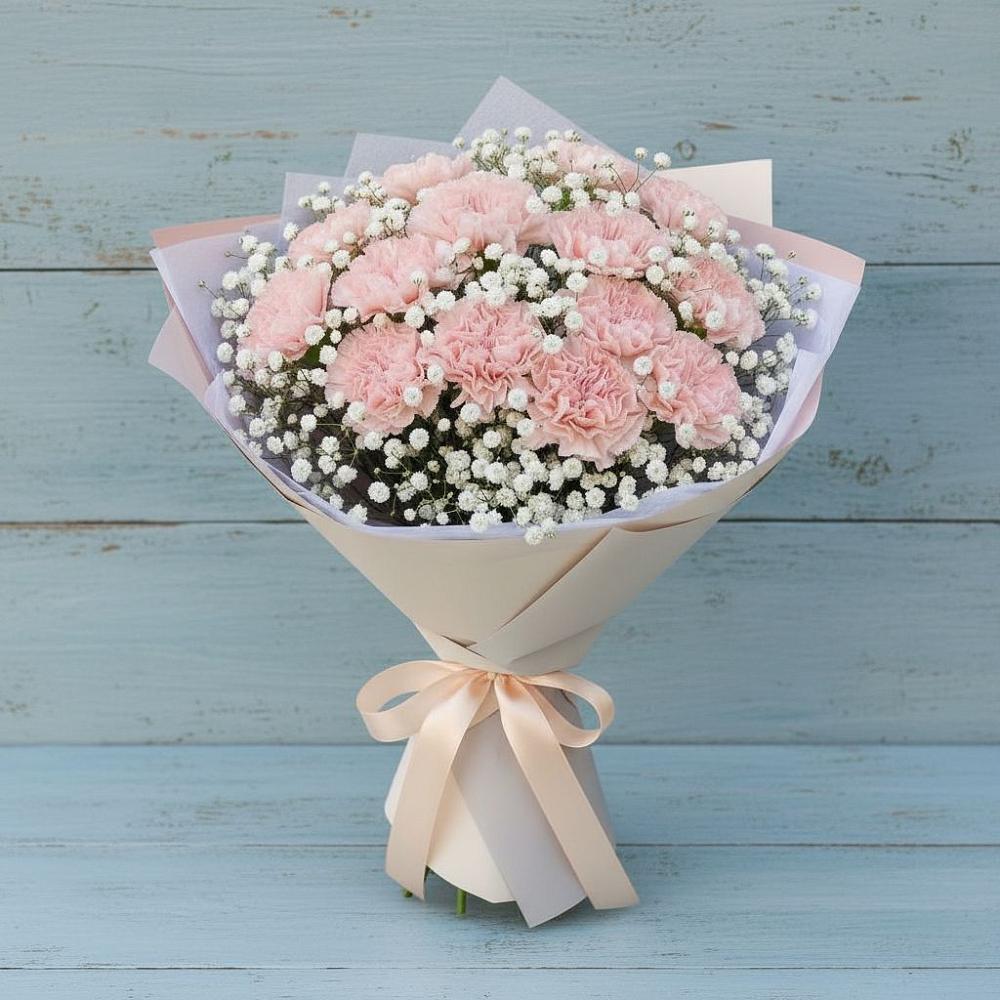 Букет цветов из: Гвоздики в Данки