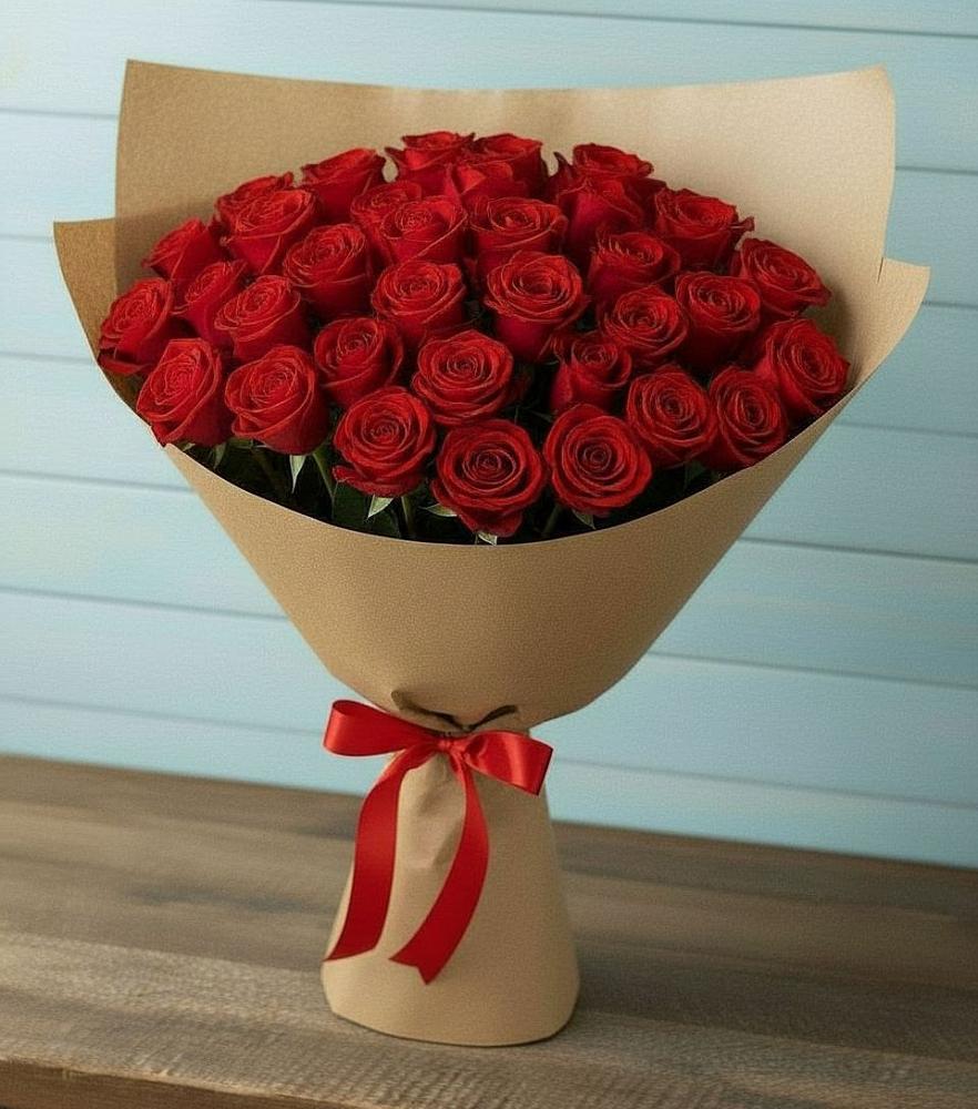 Букет Красные розы Милано в Данки