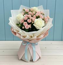 Букет цветов из:  Розы в Данки