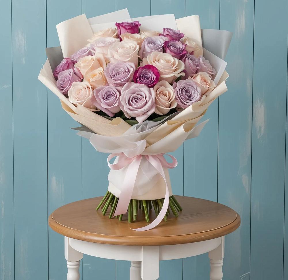 Букет цветов из: Розы в Данки