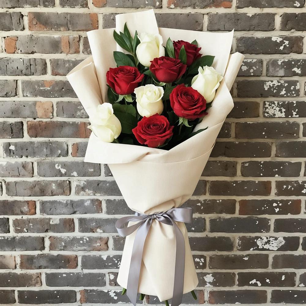 Букет цветов из: Розы в Данки