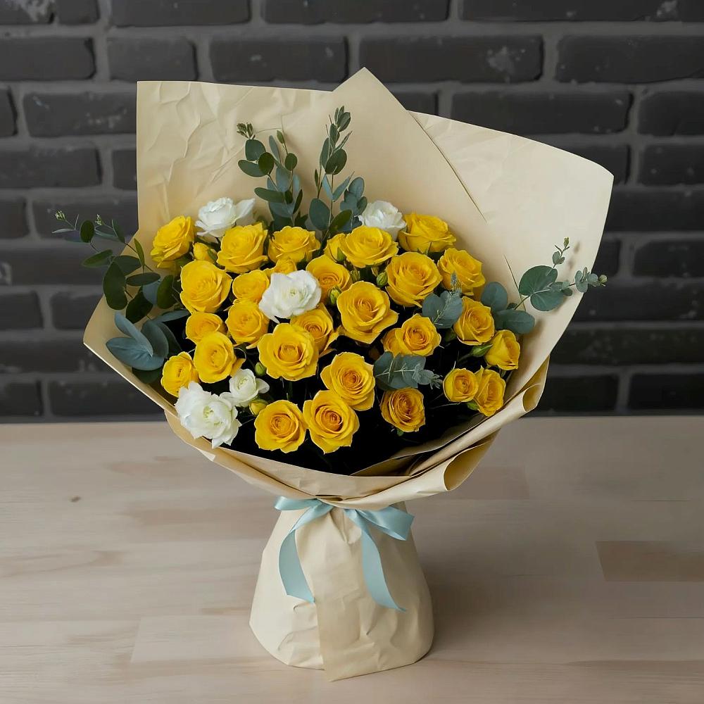 Букет цветов из: Розы в Данки