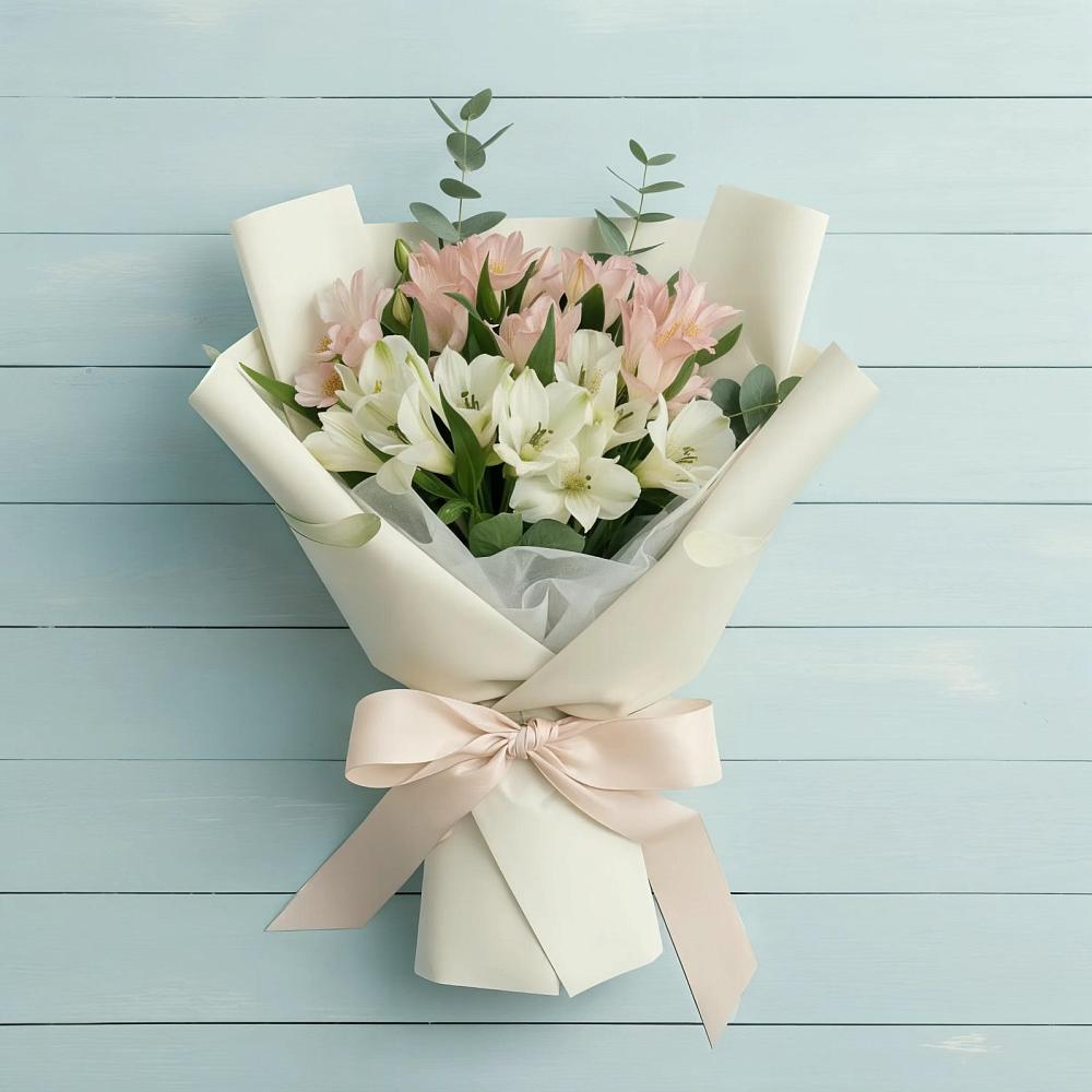 Букет цветов из: Альстромерии в Данки