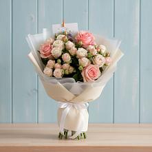 Букет цветов из:  Розы в Данки
