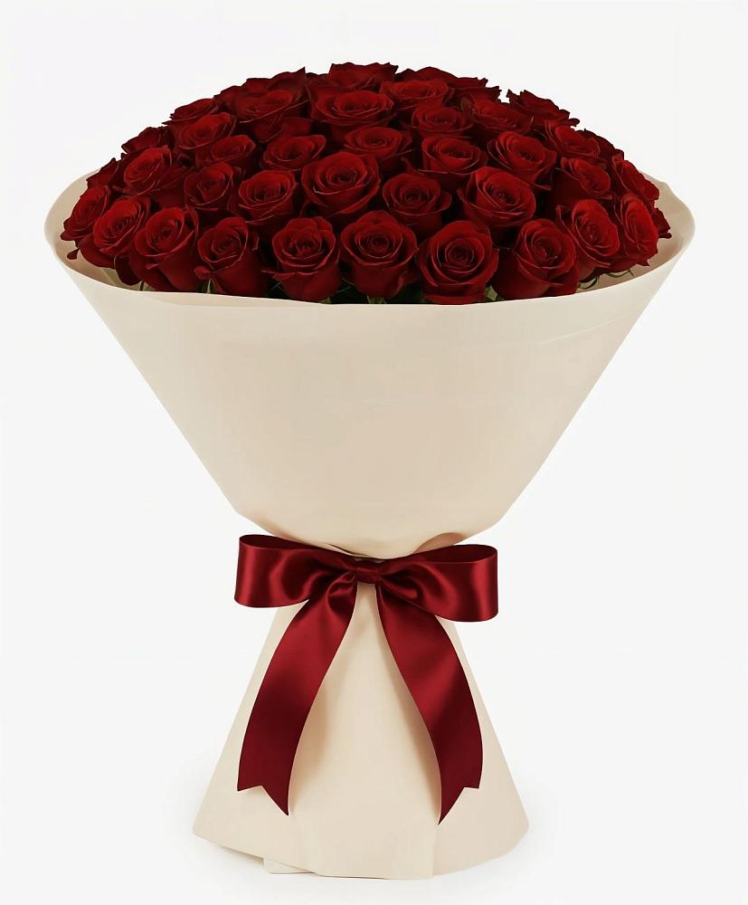 Букет 101 Бордовая роза Блэк Бакарра в Данки