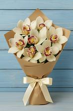 Букет цветов из:  Орхидеи и Розы в Данки