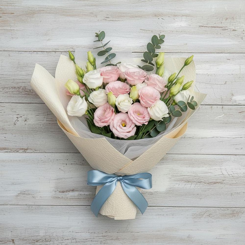 Букет цветов из: Лизиантусы в Данки